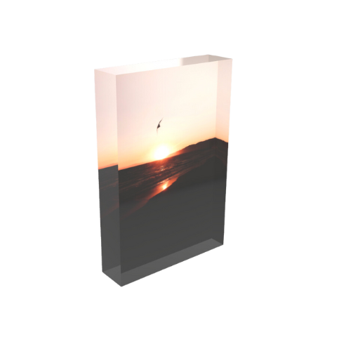 Kite Sunset - Bloc Photo Plexi 3D