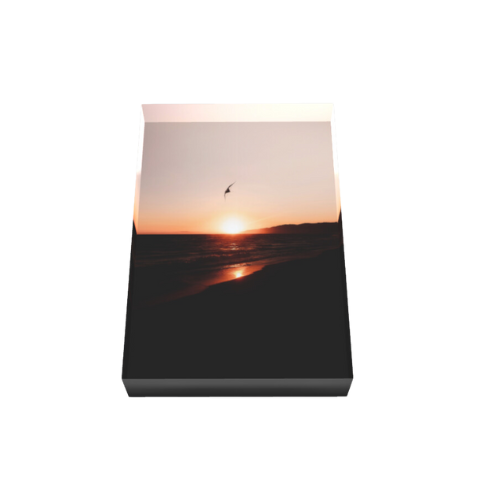 Kite Sunset - Bloc Photo Plexi 3D