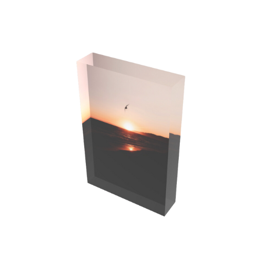 Kite Sunset - Bloc Photo Plexi 3D